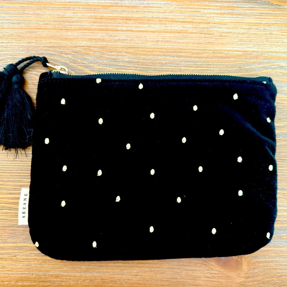 Limited edition Sézane Velvet Makeup Bag Pouch